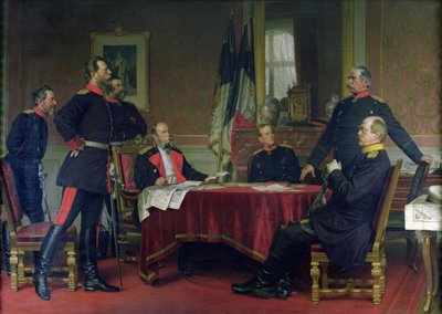 Discussion of a War Strategy in Versailles, 1900 by Anton Alexander von Werner